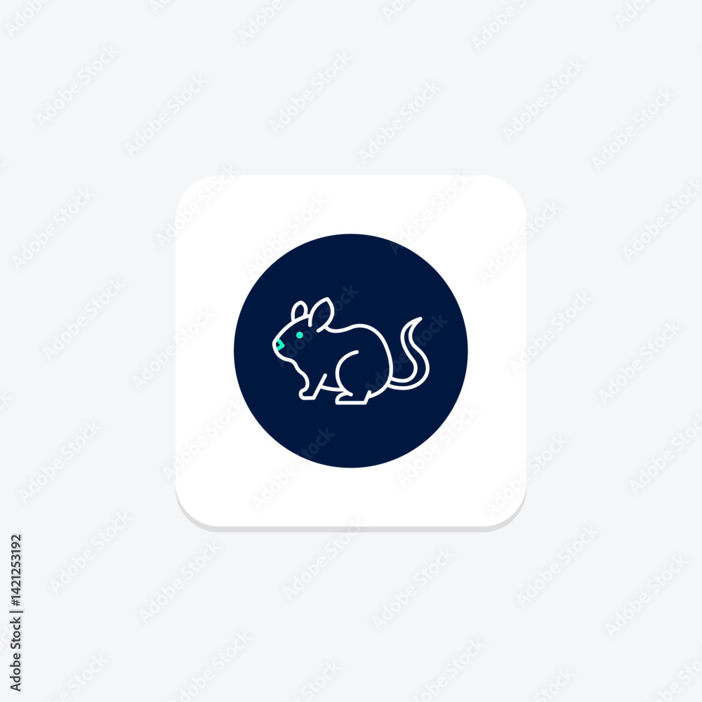 Chinchilla, vector, pixel perfect, illustrator file Chinchilla, vector, pixel perfect, illustrator file