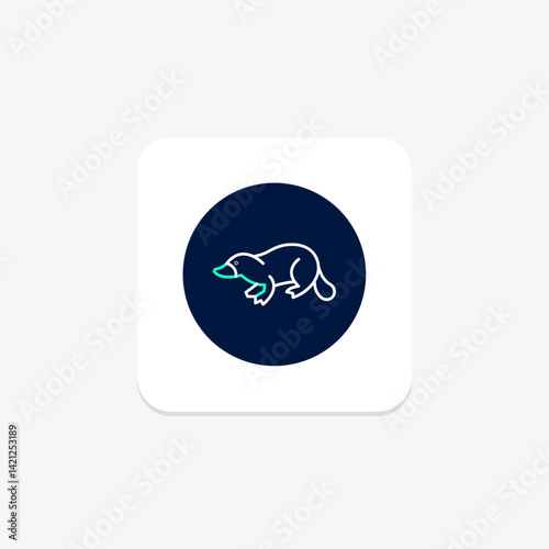 Platypus, vector, pixel perfect, illustrator file