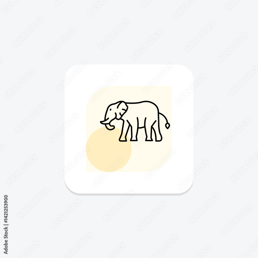Elephant, vector, pixel perfect, illustrator file Elephant, vector, pixel perfect, illustrator file