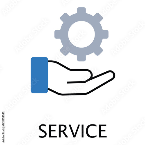 Professional Service and Solution vector Icon design