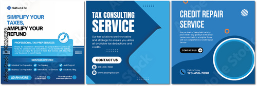 Financial Services Promotion: Tax Consulting and Credit Repair Solutions