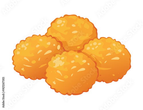 Chicken Nuggets - Vector Illustration