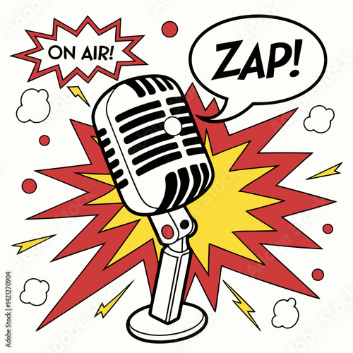 Dynamic Microphone Explosion