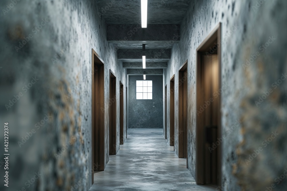 Blurry Corridor in Textured Office Space Inspiring Business Narratives Blurry Corridor in Textured Office Space Inspiring Business Narratives