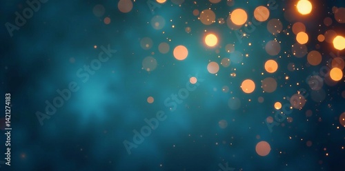 A mesmerizing blur of glowing bokeh lights creating an enchanting atmosphere.