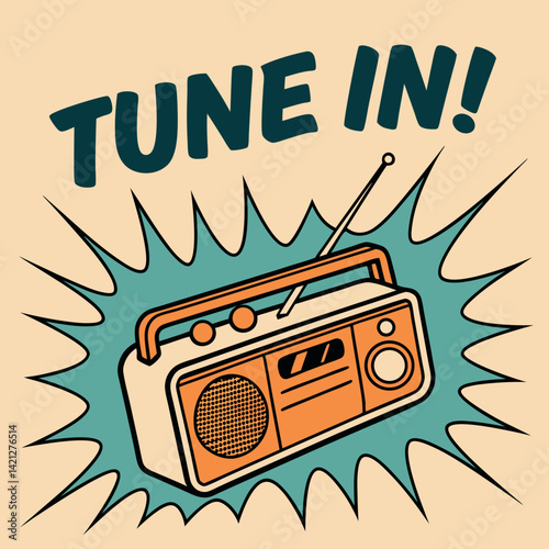 Old-School Radio Pop Art