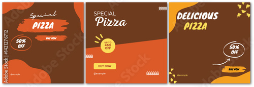 Enticing Pizza Promotion Banner Set with Special Offers and Discounts