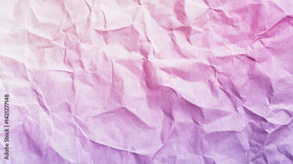 Fototapeta premium Crinkled paper texture, soft pastel hues