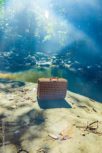 Wasserlauf ien einem Regenwald