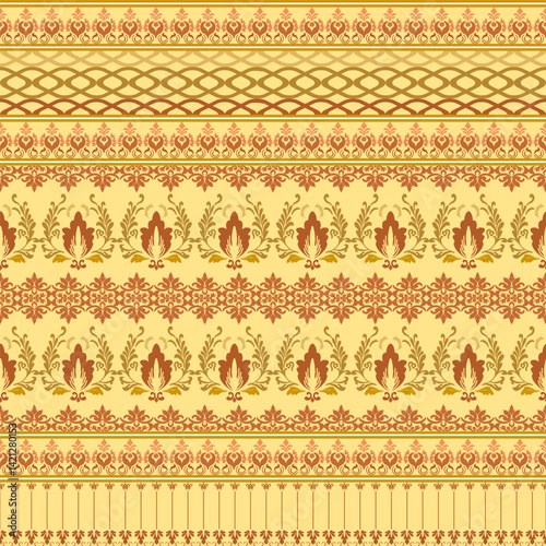 Thai style pattern. Vector illustration design digital file download for print, printable, wallpaper, background, decoration, textile and many projects.