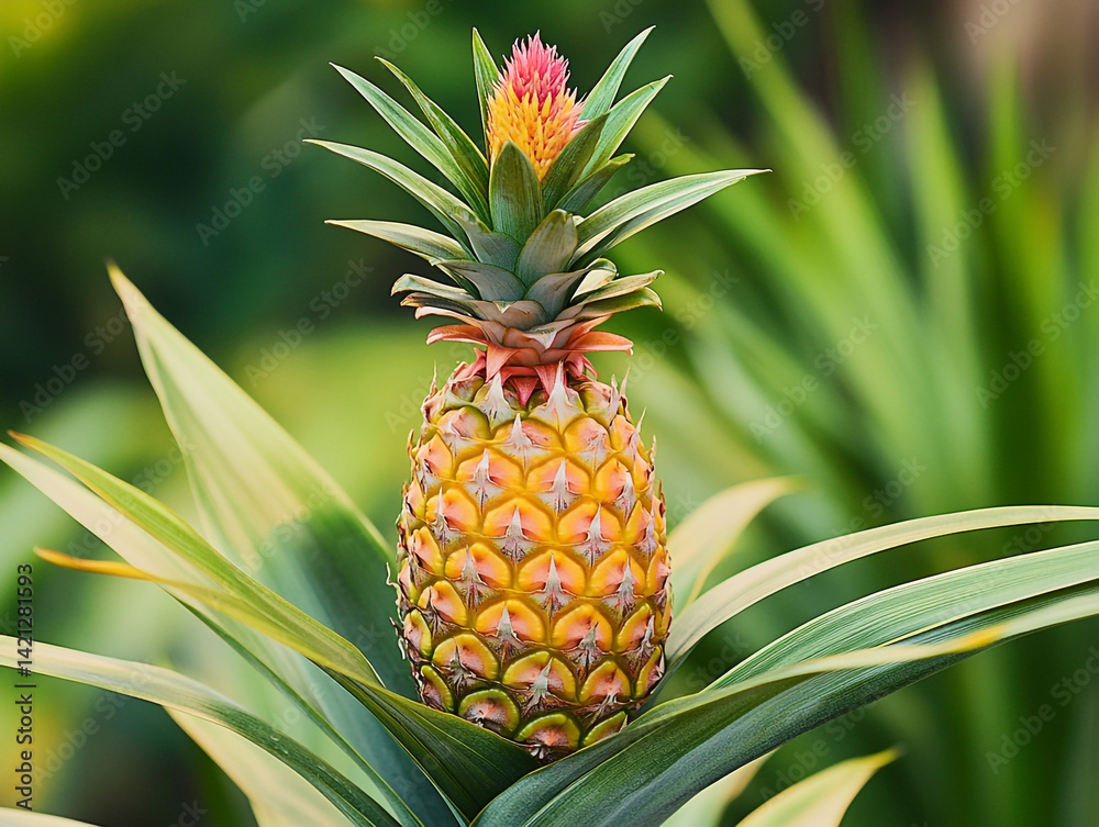 A Delicious Pineapple Is Growing In A Field
A Delicious Pineapple Is Growing In A Field