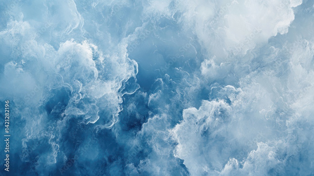 Naklejka premium Dense, textured cloudscapes