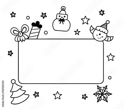 svg vector, Merry Christmas and New Year greeting themes icon, tables
