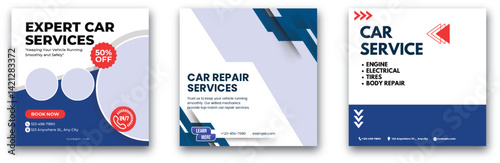 Professional Automotive Service Promotion Flyer Design for Vehicle Maintenance