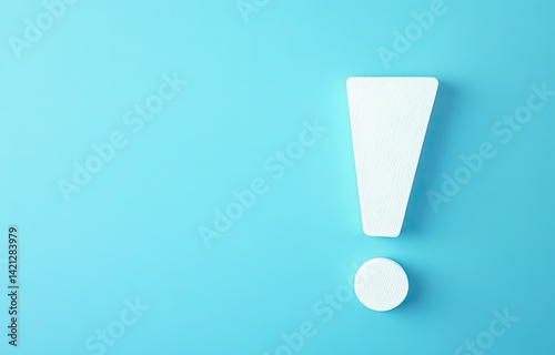Simple exclamation mark on light blue background (1)