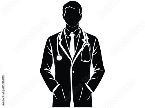 male doctor in a standing pose 