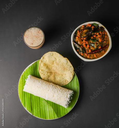 PUTTU AND KADALA CURRY, Kerala Style Puttu And Kadala Curry, 