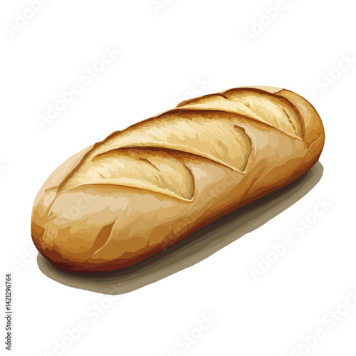 french bread,vector