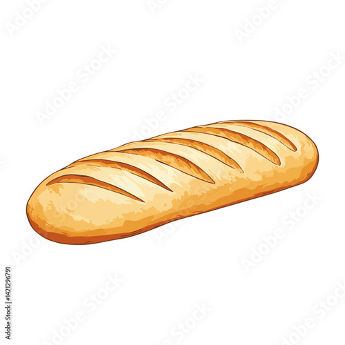 french bread,vector