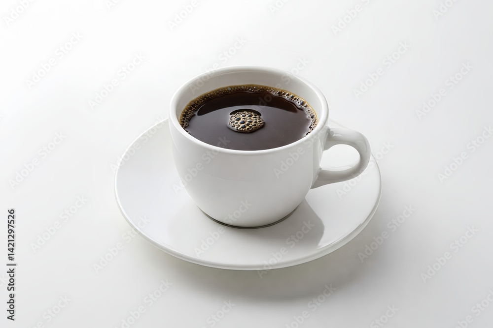 Black Coffee in White Cup Black Coffee in White Cup