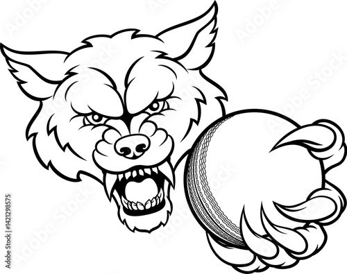 A wolf angry animal sports ...
