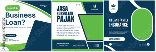 Diverse Financial Services Brochure: Business Loans, Tax Consulting, Insurance