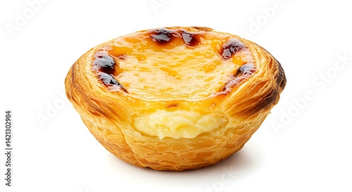 Pasteis portion white background. Brazilian food