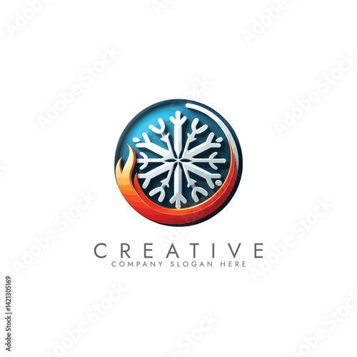Hvac logo, home service, Hvac logo design vector premium quality, hvac logo emblem vintage, the best heating and cooling vector logo template design 