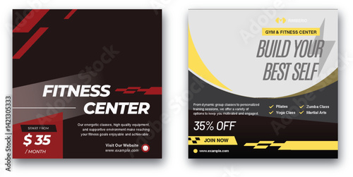 Transform Your Body: Dynamic Fitness Center Advertisement Templates