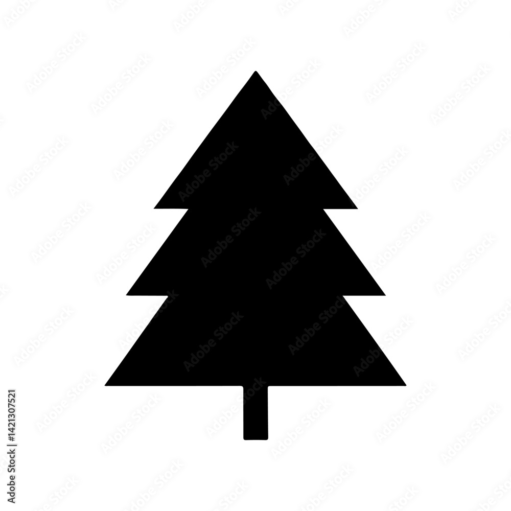 tree vector logo illustration. black and white icon silhouette tree vector logo illustration. black and white icon silhouette