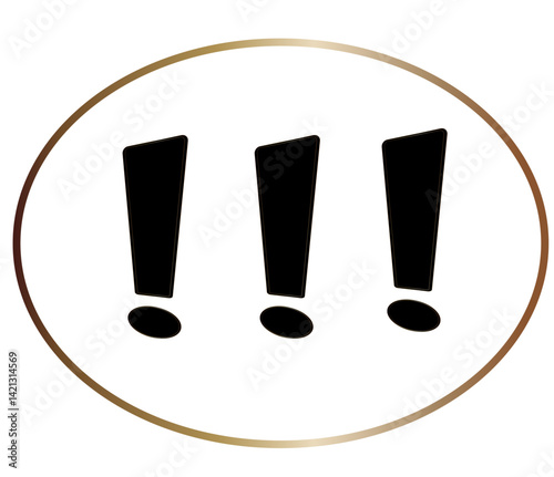 Set of check mark, exclamation mark icons, . Flat and outline style. Vector illustration.