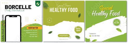 Promo Campaign for Borcelle Healthy Food Restaurant on Social Media