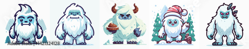 Vector of a yeti.