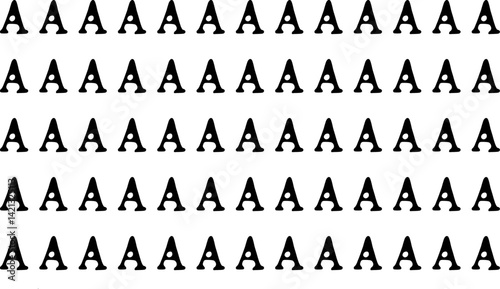 abstract image in ink, abstraction in black ink, ink prints of letter "A", capital letter, blot, stain, blotch, graphic drawing, abstract texture background