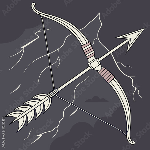 Stylized Bowstring Tension with Lightning Effects