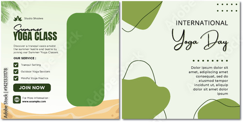 Tranquil Oasis: Summer Yoga Classes and International Yoga Day Promotion