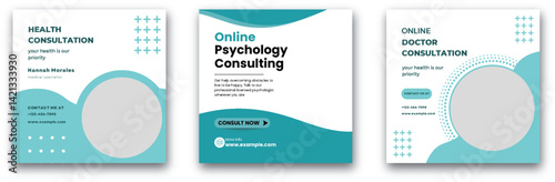 Online Mental and Physical Health Consultation Services Social Media Design