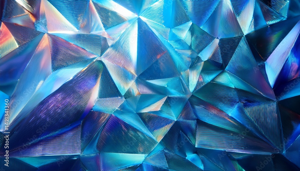 abstract blue background with triangles