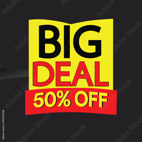 big deal offer final sale tag. Banner design template for marketing. Special offer promotion or retail. background banner modern graphic design for store shop, online store, website, landing page