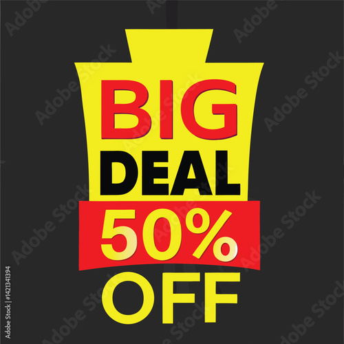 big deal offer final sale tag. Banner design template for marketing. Special offer promotion or retail. background banner modern graphic design for store shop, online store, website, landing page