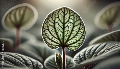 close up of a green leaf