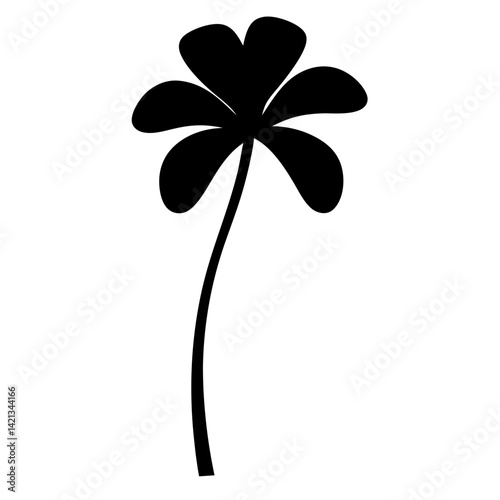 anemopsis yerba mansa flower minimalist silhouette vector - for nature graphic design projects anemopsis yerba mansa, plant flower modern artwork.