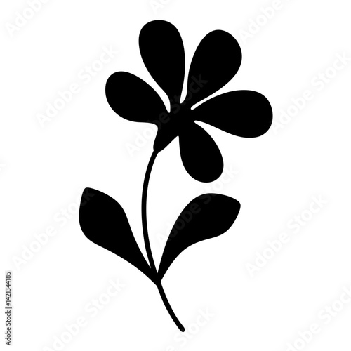 anemopsis yerba mansa flower minimalist silhouette vector - for nature graphic design projects anemopsis yerba mansa, plant flower modern artwork.