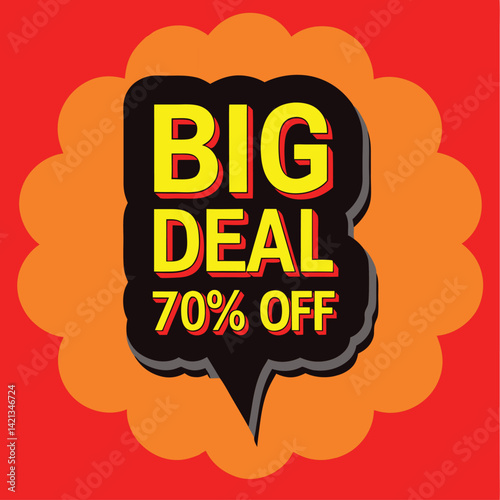 big deal offer final sale tag. Banner design template for marketing. Special offer promotion or retail. background banner modern graphic design for store shop, online store, website, landing page