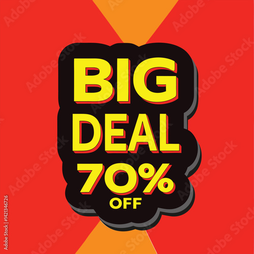 big deal offer final sale tag. Banner design template for marketing. Special offer promotion or retail. background banner modern graphic design for store shop, online store, website, landing page
