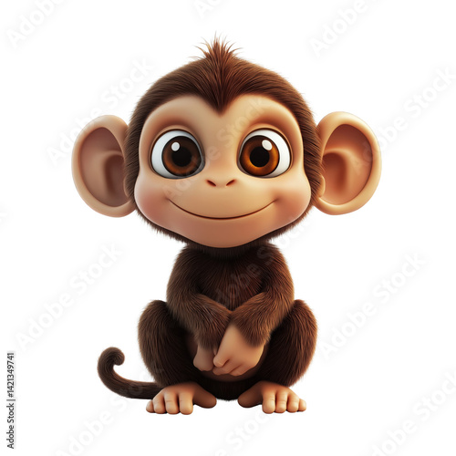 3D monkey cartoon