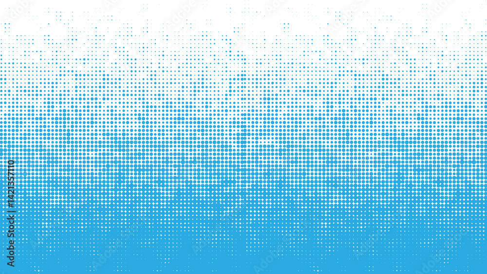 Subtle abstract with blue dots forming a gradient on a white background. Modern and textured pattern. Subtle abstract with blue dots forming a gradient on a white background. Modern and textured pattern.