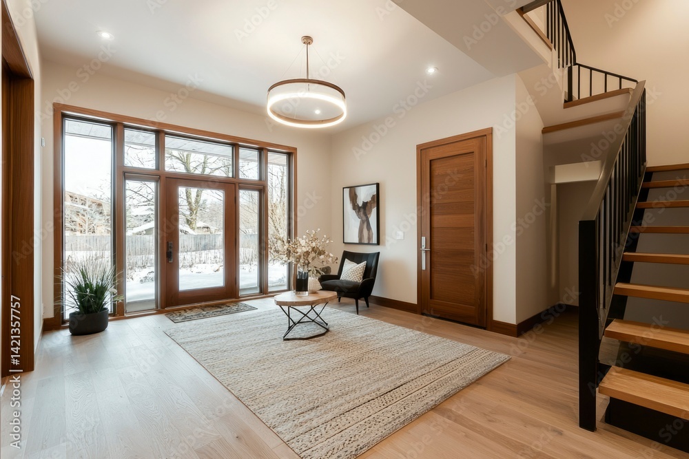 Fototapeta premium Modern Entryway with Natural Light