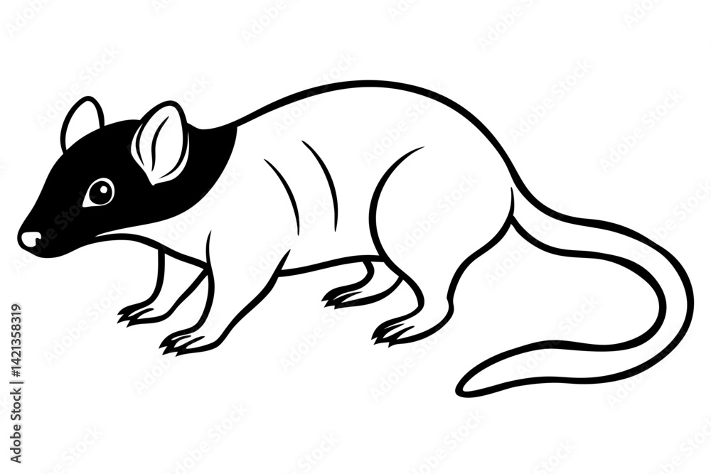 Obraz premium shrew line art