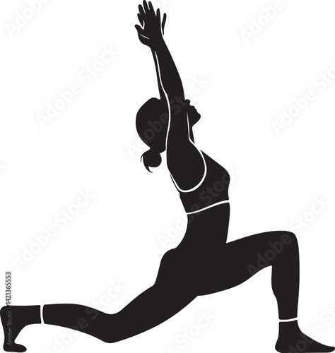 Yoga dsy yoga woman silhouette vector